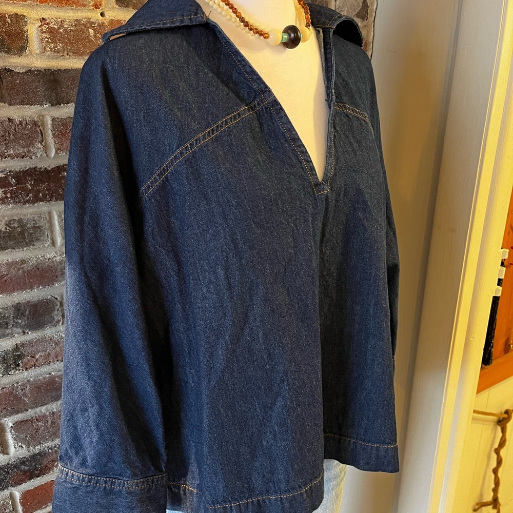 VOYAGEUR BY MERSEA Denim Collared Popover